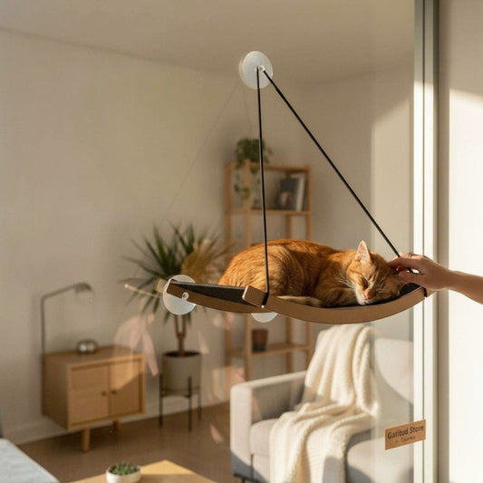 Cama Hamaca Mediana para Gatos — Fijación a Ventana Vidrio — Cama | Gatitud Colombia