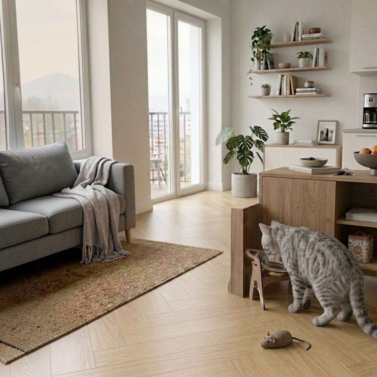 Comedero Elevado Individual para Gatos — Madera MDF Colombia — ¿En qué se diferencia del Comedero de Pare… | Gatitud Colombia
