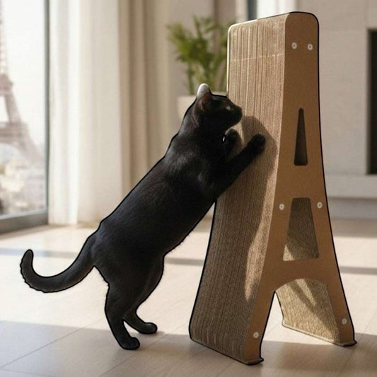 Rascador Torre Eiffel para Gatos — Cartón Decorativo Colombia — Cartón | Gatitud Colombia