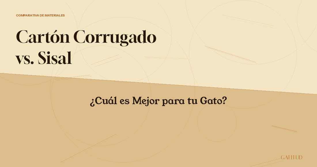 Rascadores de cartón vs. cabuya: ¿Cuál es el mejor para tu gato?