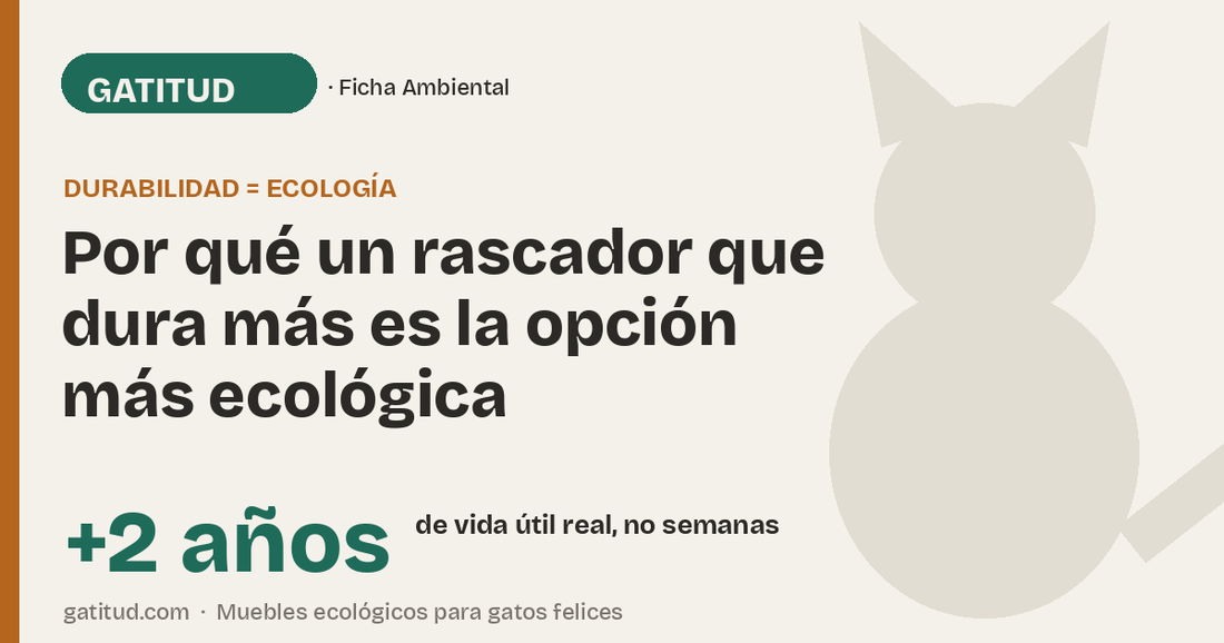Por qué un rascador que dura más es la opción más ecológica