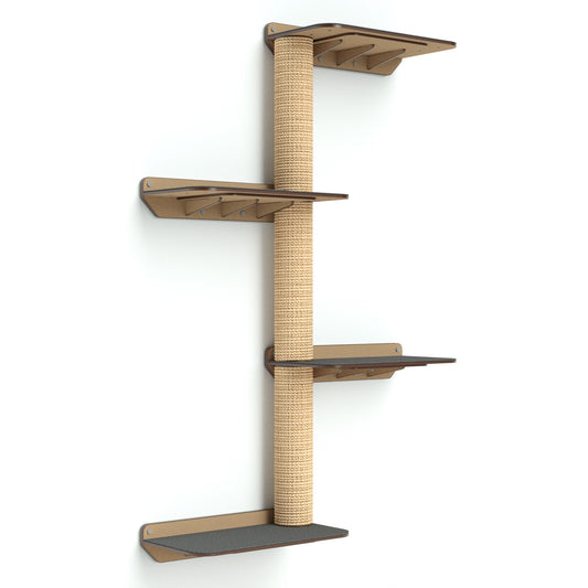 Gimnasio para Gatos de Pared COMBO F — Madera MDF Colombia