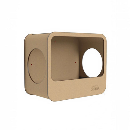 Cueva Rectangular para Gatos — Fijación a Pared Madera MDF — Madera mdf | Gatitud Colombia