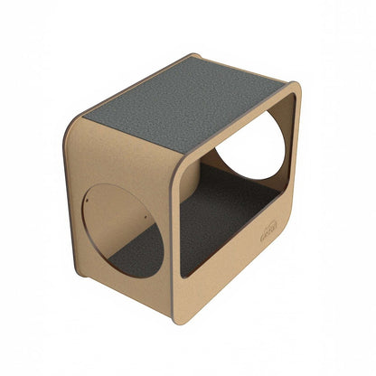 Cueva Rectangular para Gatos — Fijación a Pared Madera MDF — Interior | Gatitud Colombia