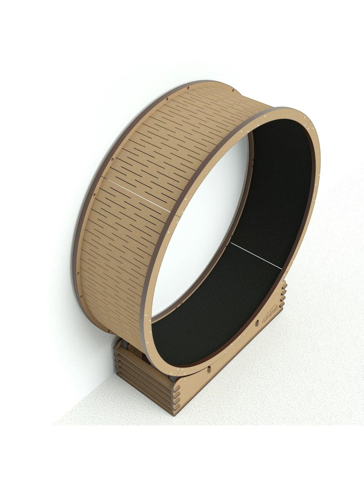Gatitud Store reinforced cat exercise wheel, 100cm diameter, made of MDF with black anti-slip running surface.
