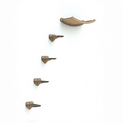 Gimnasio para Gatos de Pared COMBO E — Madera MDF Colombia — Resistente | Gatitud Colombia