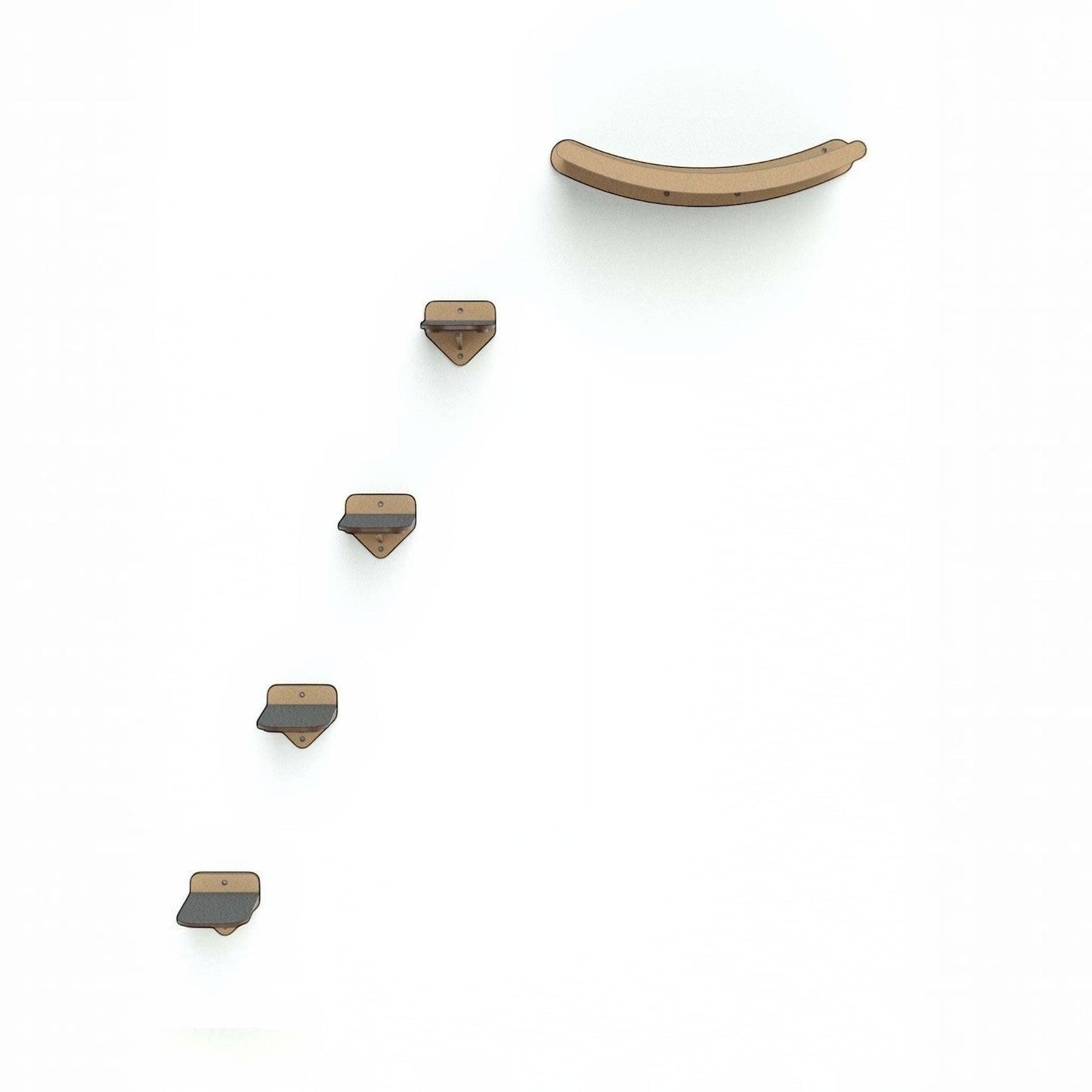 Gimnasio para Gatos de Pared COMBO E — Madera MDF Colombia — Madera mdf | Gatitud Colombia