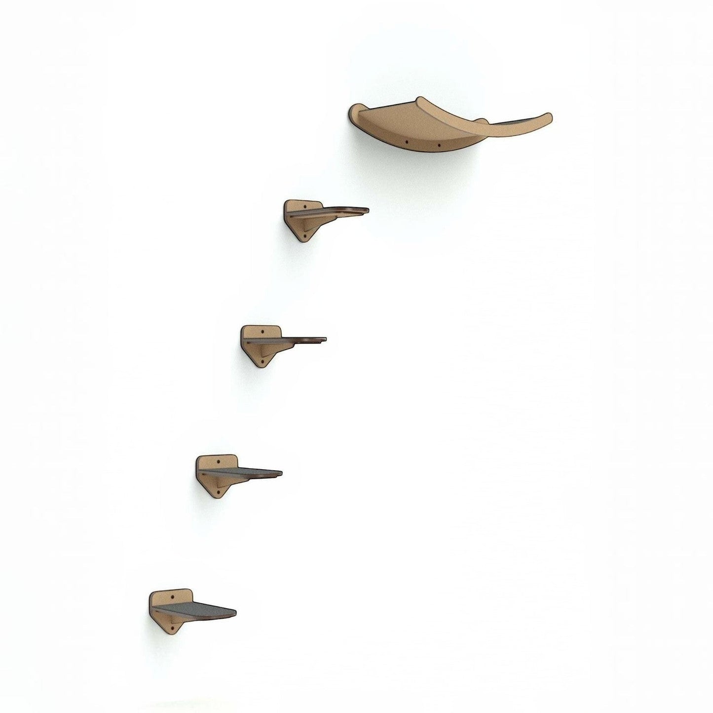 Gimnasio para Gatos de Pared COMBO E — Madera MDF Colombia — Resistente | Gatitud Colombia