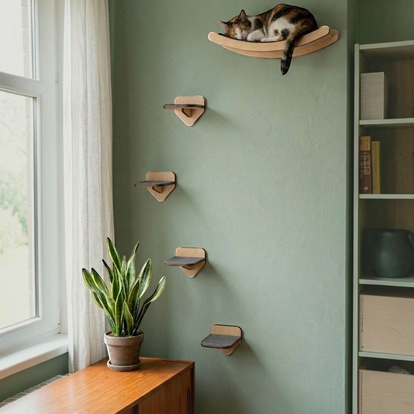 Gimnasio para Gatos de Pared COMBO E — Madera MDF Colombia — ¿Por qué elegir el COMBO E | Gatitud Colombia