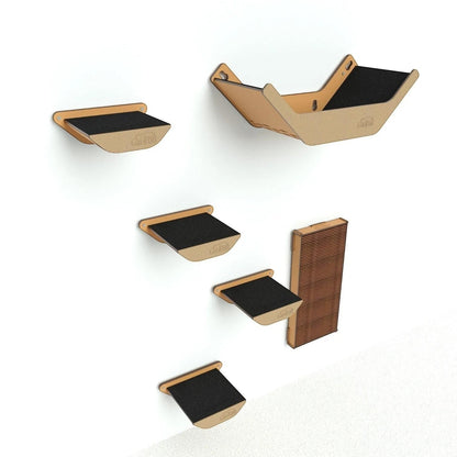 Gimnasio para Gatos de Pared COMBO A — Madera MDF Colombia — Madera mdf | Gatitud Colombia