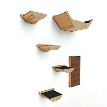 Gimnasio para Gatos de Pared COMBO A — Madera MDF Colombia — Resistente | Gatitud Colombia