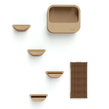 Gimnasio para Gatos de Pared COMBO A — Madera MDF Colombia — El sistema Gatitud es modular | Gatitud Colombia