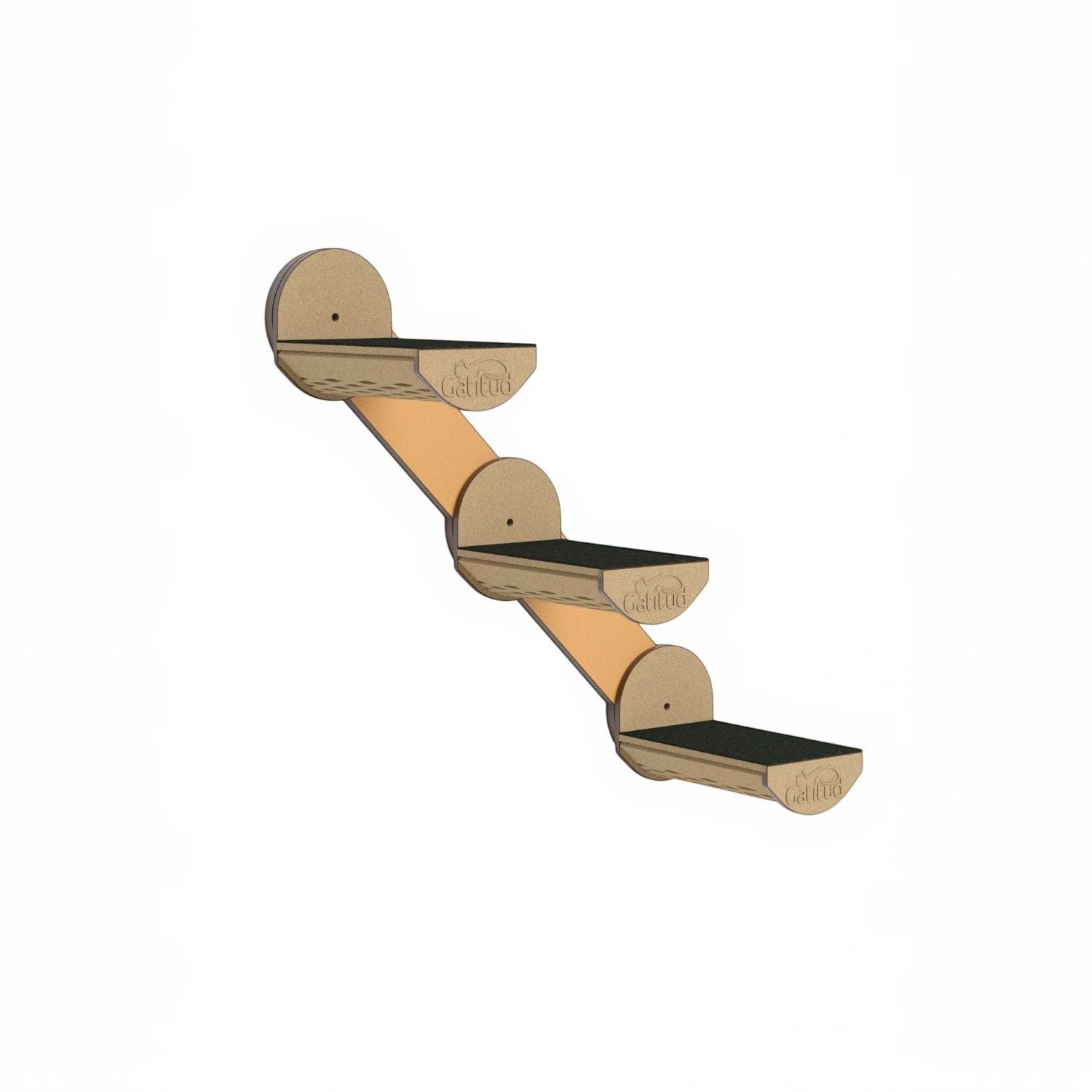 Escalera de Muro para Gatos — Accesorio Gimnasio de Pared Madera MDF — Madera mdf | Gatitud Colombia