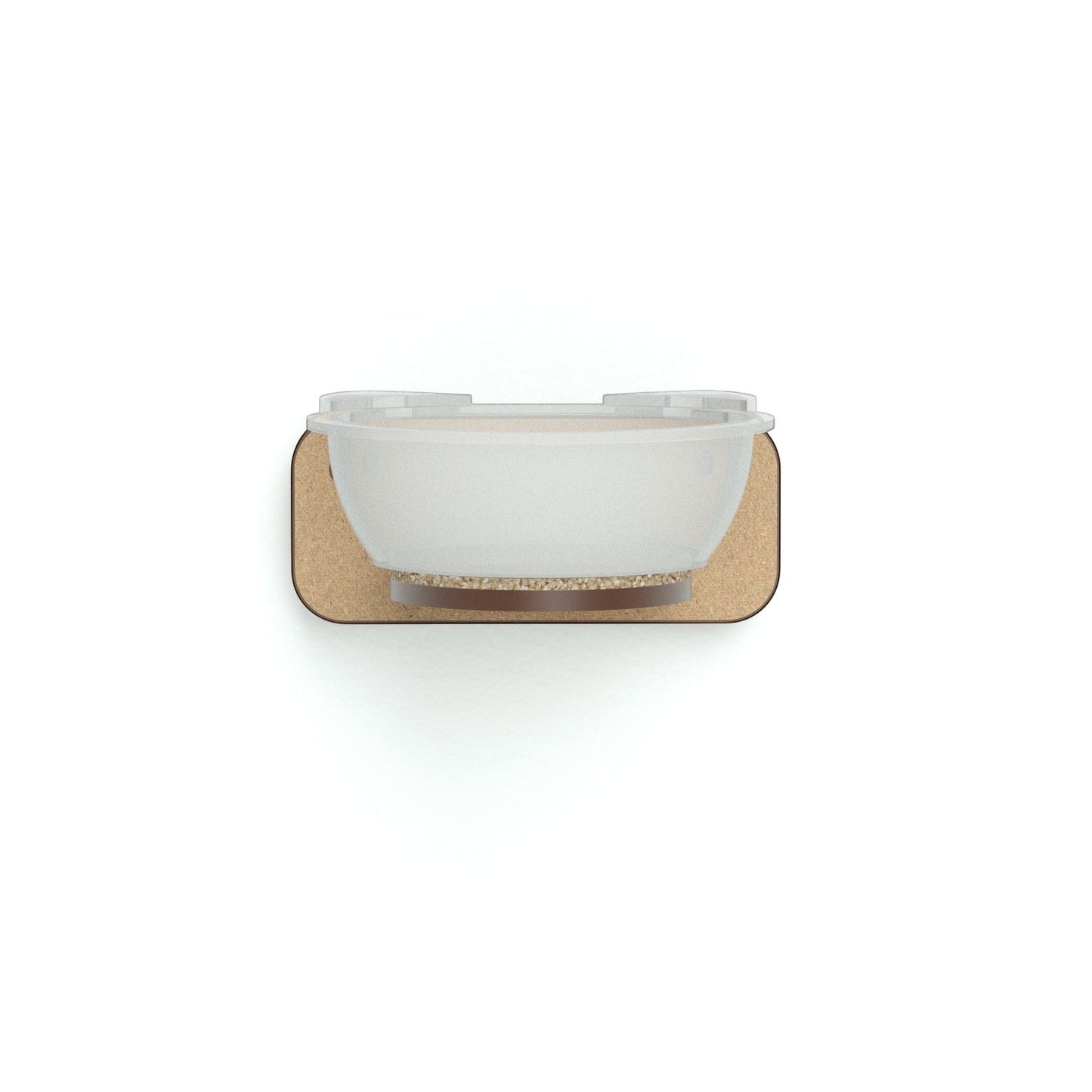 Comedero de pared Gatitud Store para gatos, fabricado en madera MDF con cuenco plástico ergonómico.