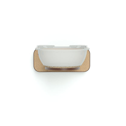 Comedero de pared Gatitud Store para gatos, fabricado en madera MDF con cuenco plástico ergonómico.