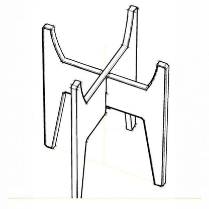 Comedero Elevado ROCKET Individual para Gatos — Madera Ecológica — Su base de 18 cm lo hace estable en cu… | Gatitud Colombia