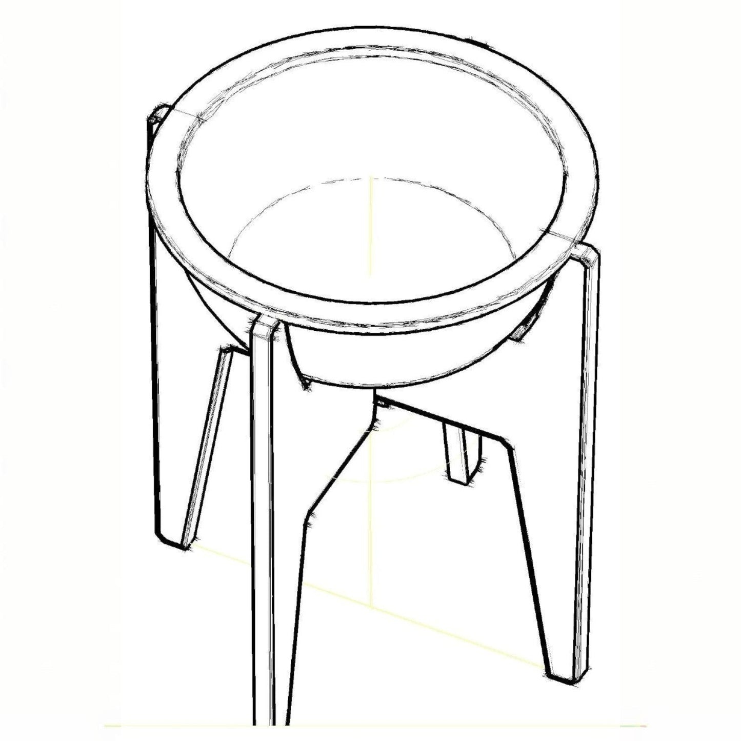 Comedero Elevado ROCKET Individual para Gatos — Madera Ecológica — Limpia la madera con un paño húmedo | Gatitud Colombia