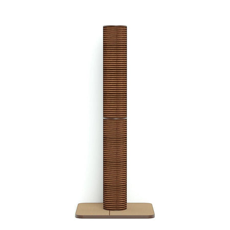 Gatitud Store modern cat scratching post with natural sisal rope and wood tones, tall and sturdy design.