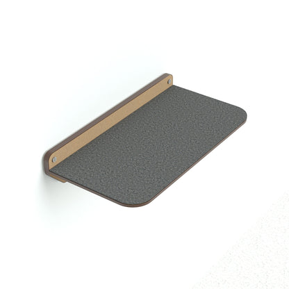 Peldaño grande Gatitud Store de madera MDF gris para gimnasio de pared, ideal como plataforma de descanso para gatos.