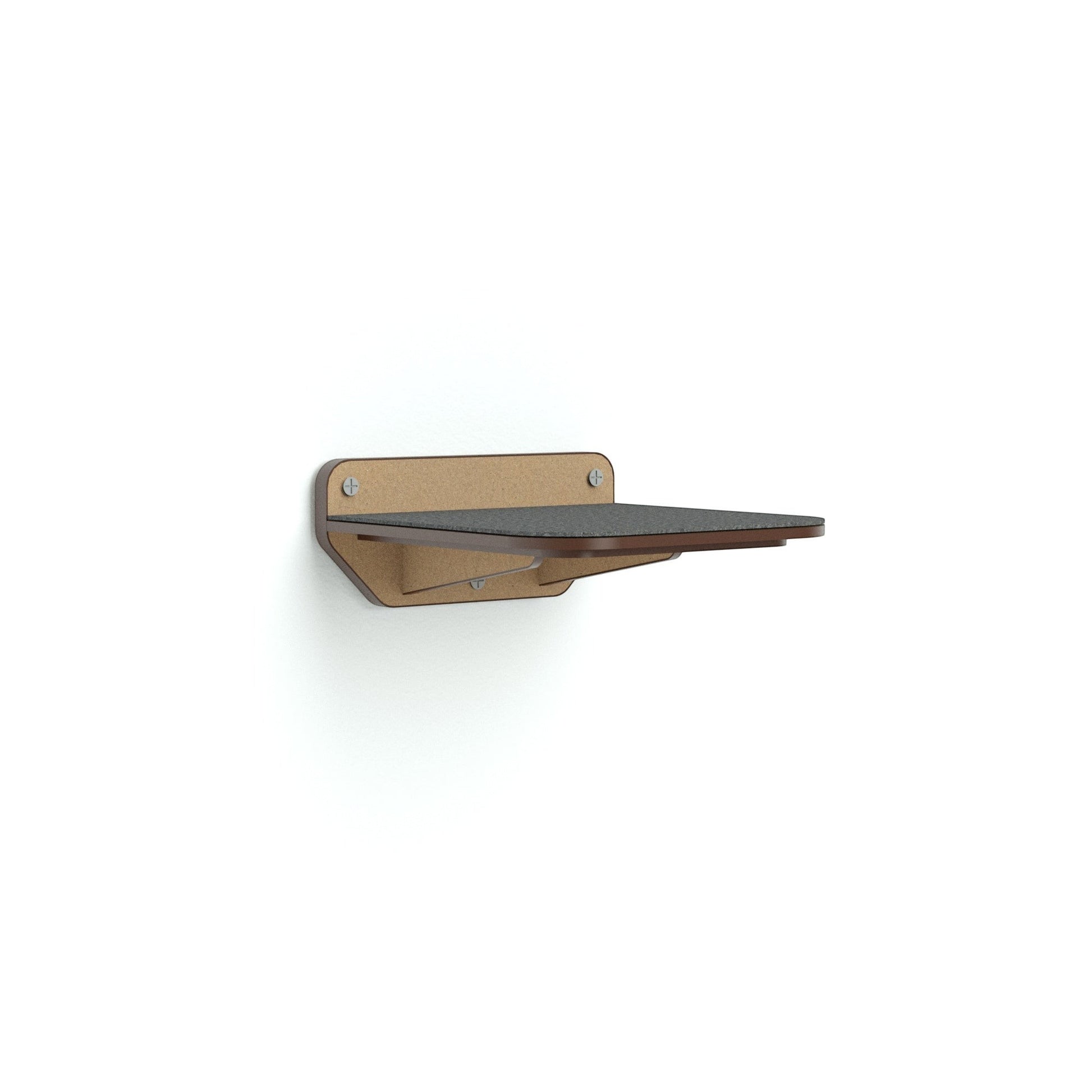 Peldaño mediano Gatitud Store de madera MDF para gimnasio de pared para gatos con superficie antideslizante gris
