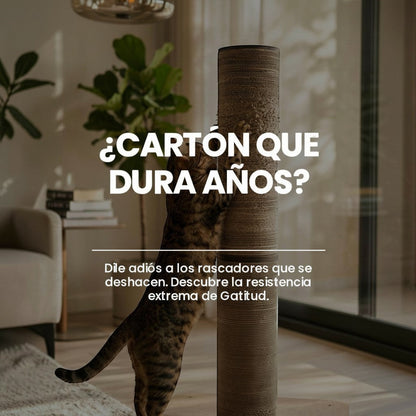 Rascador TORRE Un Cuerpo Redonda para Gatos — Cartón Corrugado — ¿Qué es el Rascador TORRE Un Cuerpo Redo… | Gatitud Colombia