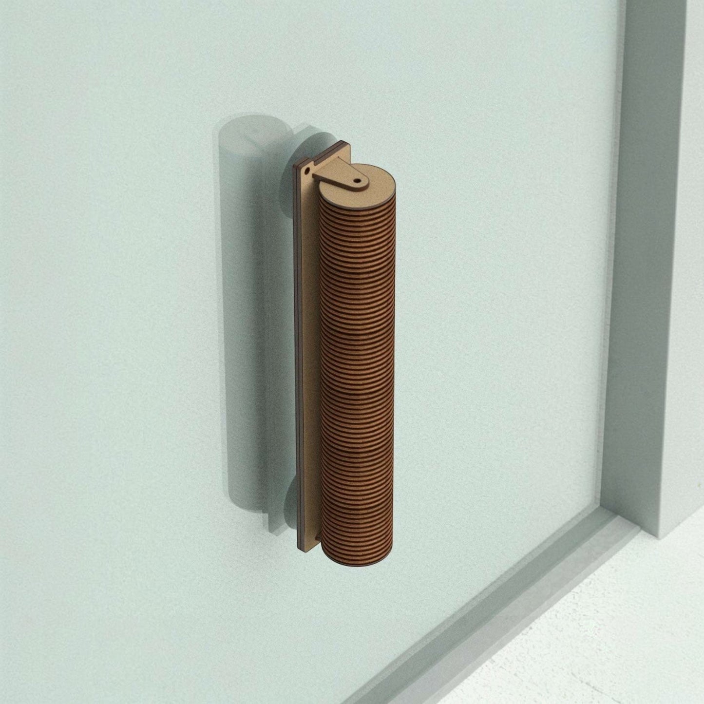 Rascador TORRE Cilíndrico Mediano para Gatos — Fijación a Pared o Vidrio — Madera | Gatitud Colombia