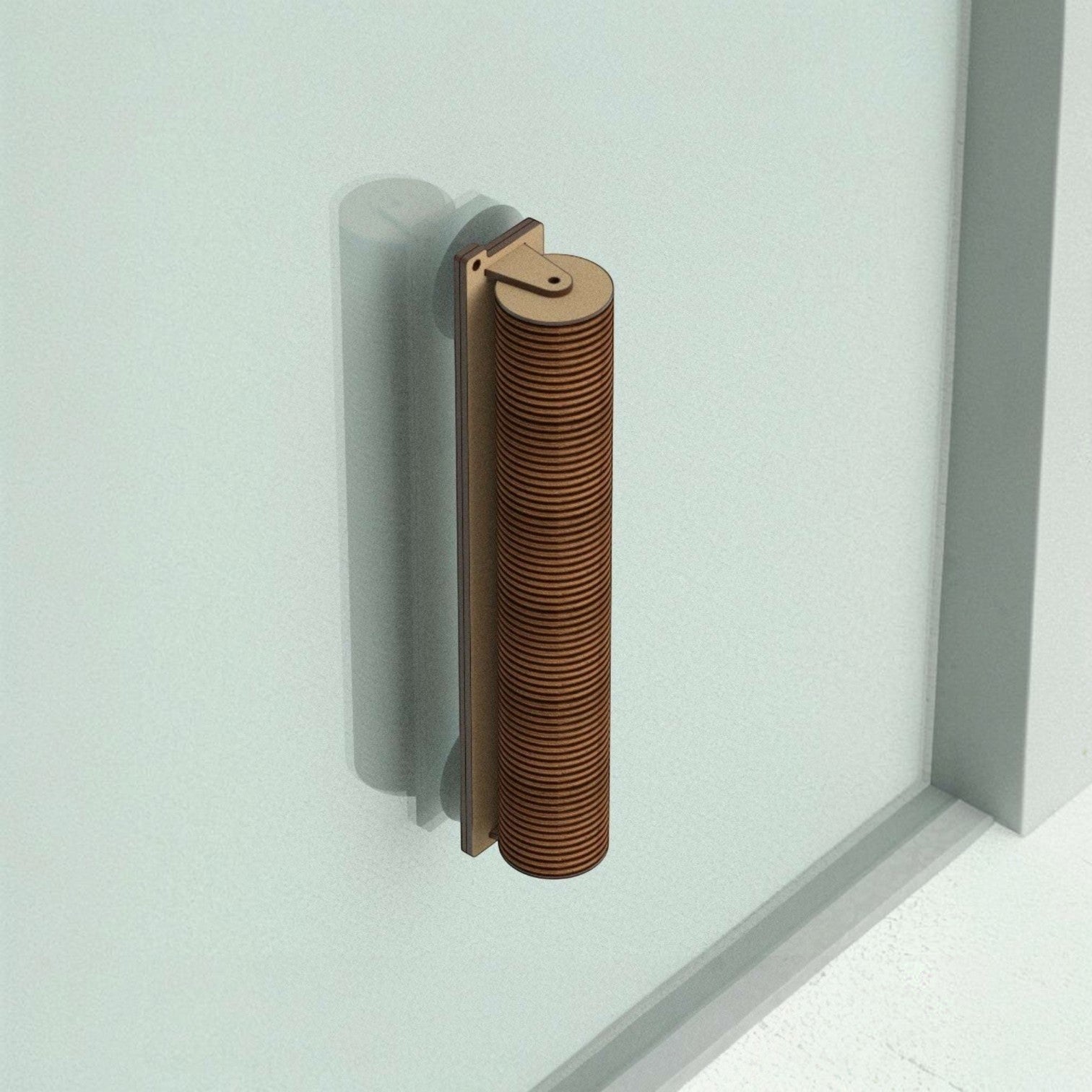 Rascador TORRE Cilíndrico Mediano para Gatos — Fijación a Pared o Vidrio — Madera | Gatitud Colombia