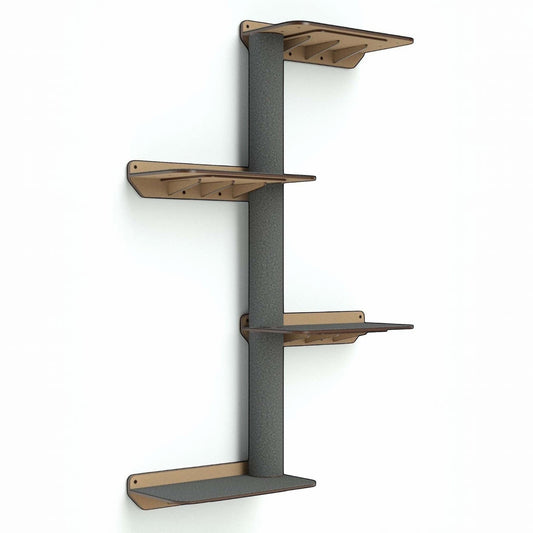 Gimnasio para Gatos de Pared COMBO F — Madera MDF Colombia — Madera mdf | Gatitud Colombia