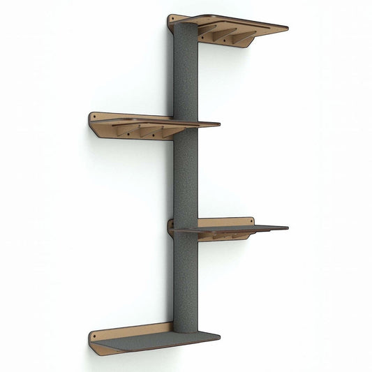 Gimnasio para Gatos de Pared COMBO F — Madera MDF Colombia — Madera mdf | Gatitud Colombia