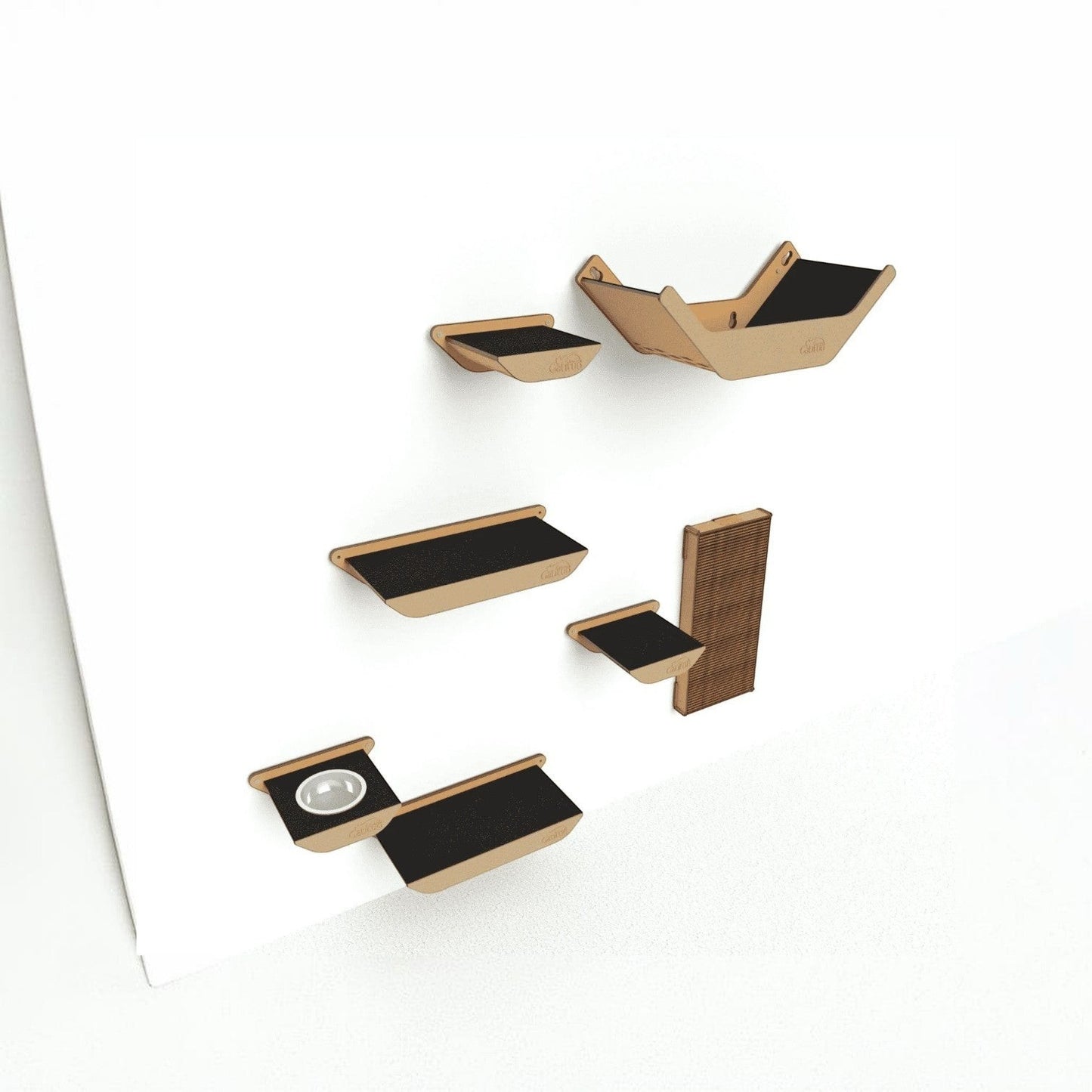Gimnasio para Gatos de Pared COMBO B — Madera MDF Colombia — Madera mdf | Gatitud Colombia