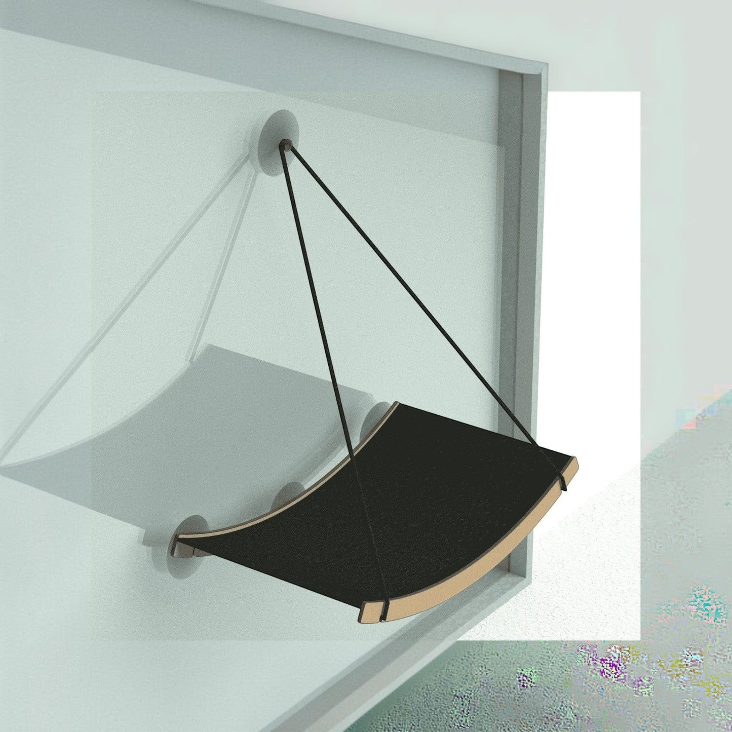 Cama Hamaca Grande para Gatos — Fijación a Vidrio Ventana — Hamaca | Gatitud Colombia